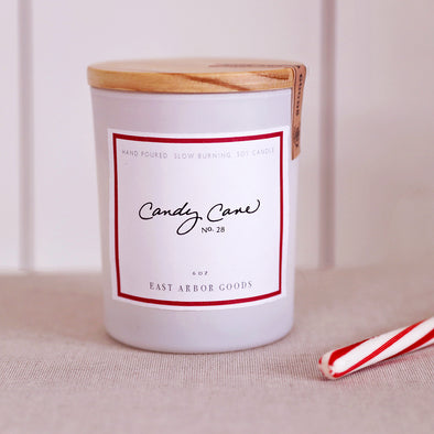 Candy Cane Candle 6oz