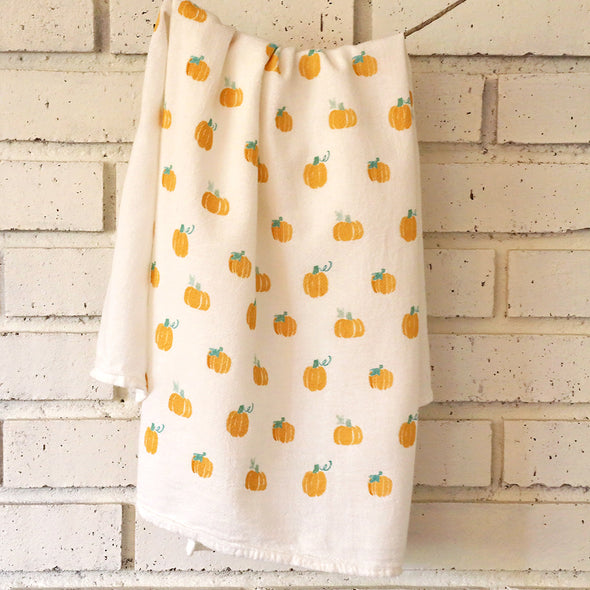 Pumpkin Harvest Kitchen Flour Sack Towel