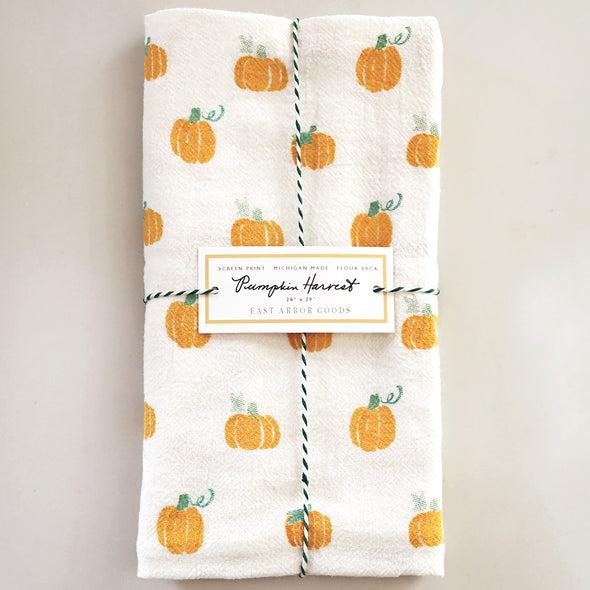 Pumpkin Harvest Kitchen Flour Sack Towel