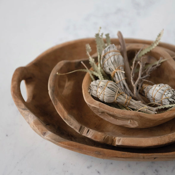 Teak Wood Drift Bowl