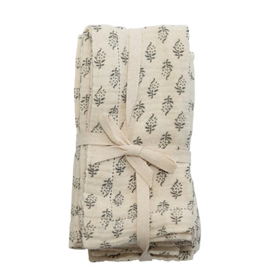 Soft Floral Napkins, Set of 4