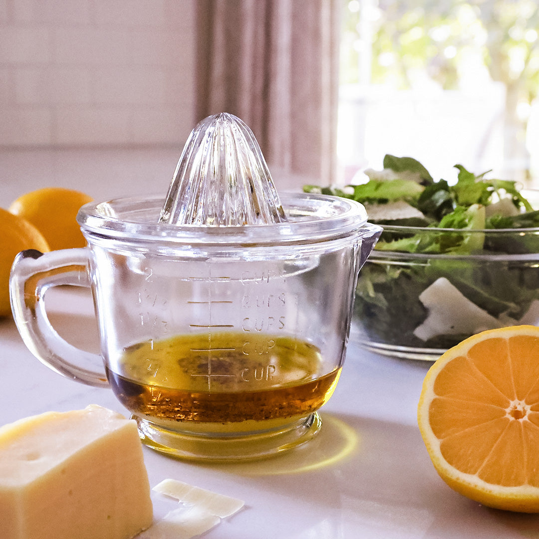 Measuring Cup Glass Citrus Squeezer Glass Juicer With Measuring